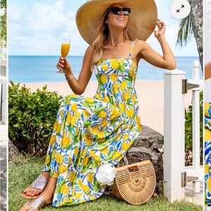 Kenny Flowers-Positano Lemon Dress